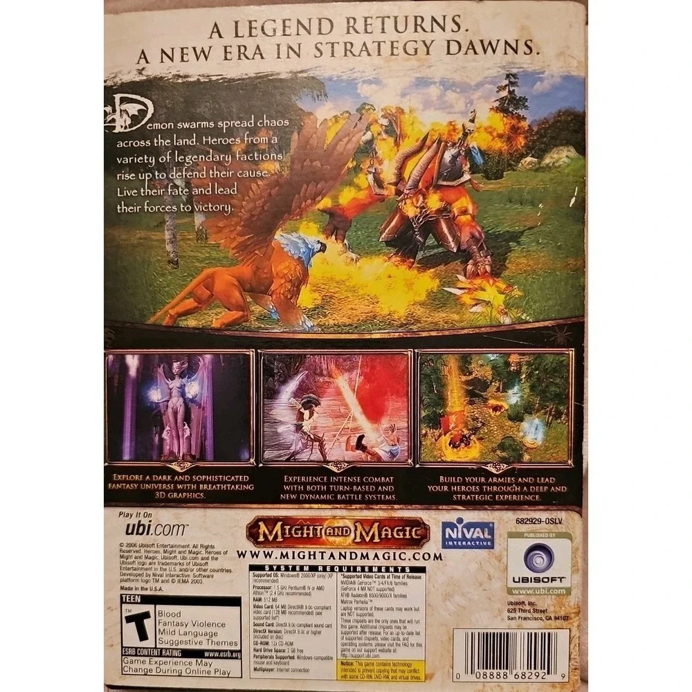 Heroes of Might and Magic V (PC, 2006) Complete With Manual GUC